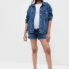 4" Shorts für Umstandsmode mit durchgehendem Einsatz