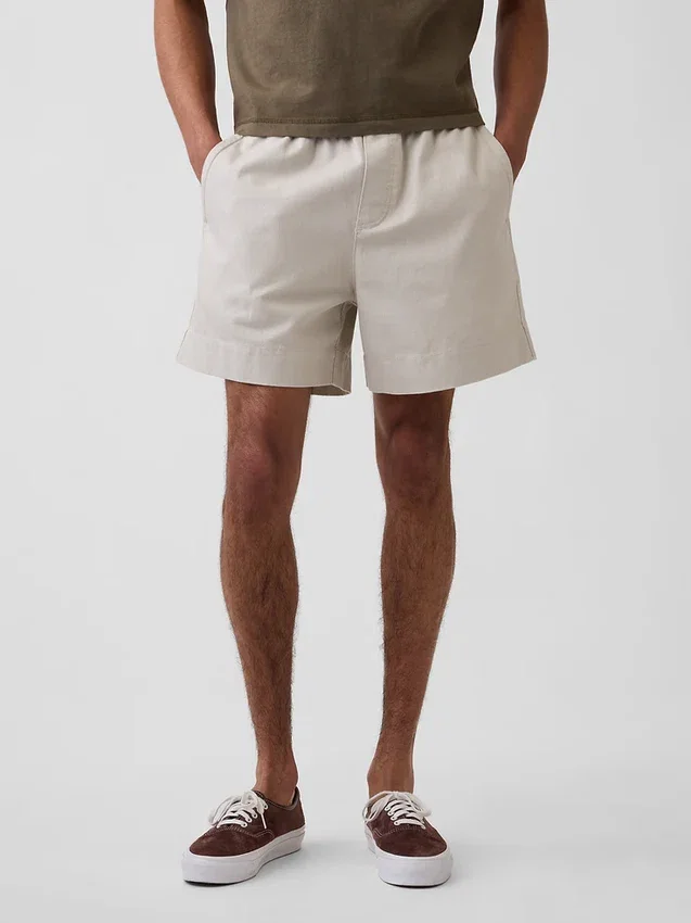 5,5" Lässige Shorts aus Leinenmischung