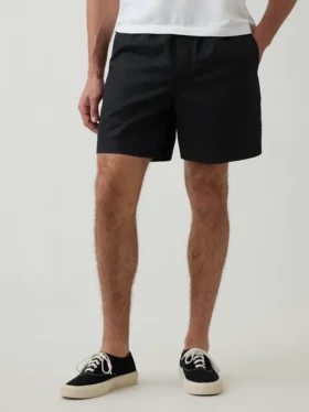 5,5″ Lässige Shorts aus Leinenmischung