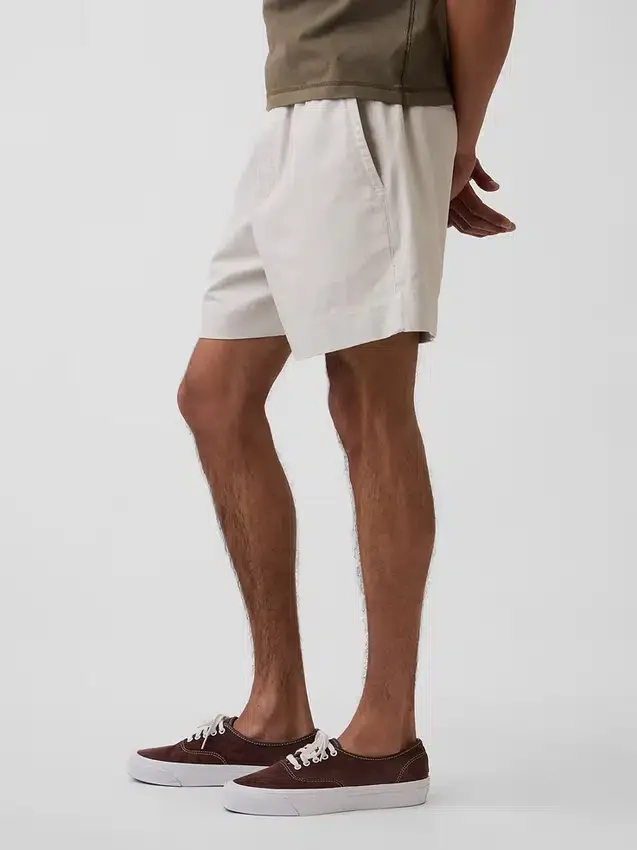 5,5" Lässige Shorts aus Leinenmischung