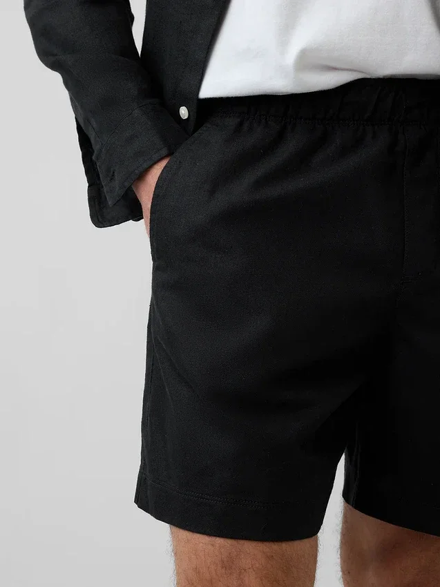 5,5" Lässige Shorts aus Leinenmischung