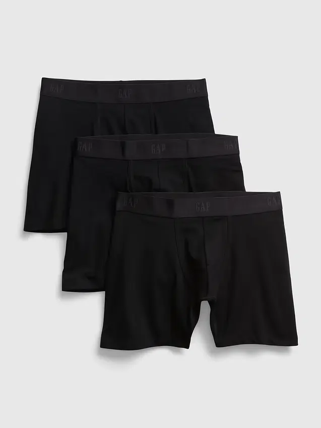 5" Boxershorts aus Bio-Stretch-Baumwolle (3er-Pack)