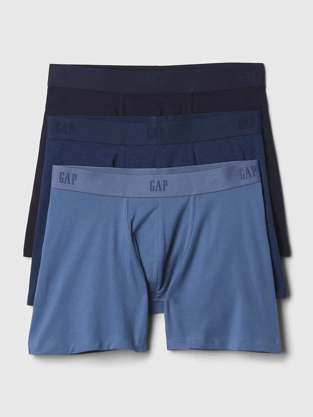 5" Boxershorts aus Bio-Stretch-Baumwolle (3er-Pack)