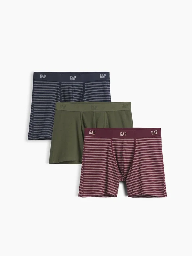 5" Boxershorts aus Bio-Stretch-Baumwolle (3er-Pack)