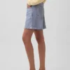 5" Mid Rise bedruckte Strick-Denim-Shorts