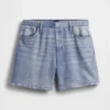 5" Mid Rise bedruckte Strick-Denim-Shorts