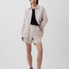 6" Easy-Shorts aus Leinenmischung