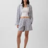 6" Easy-Shorts aus Leinenmischung