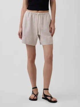 6″ Easy-Shorts aus Leinenmischung