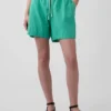 6" Easy-Shorts aus Leinenmischung