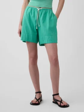 6″ Easy-Shorts aus Leinenmischung