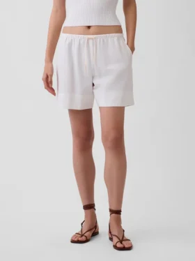 6″ Easy-Shorts aus Leinenmischung