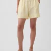 6" Easy-Shorts aus Leinenmischung