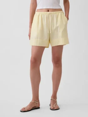 6″ Easy-Shorts aus Leinenmischung