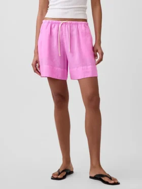 6″ Easy-Shorts aus Leinenmischung