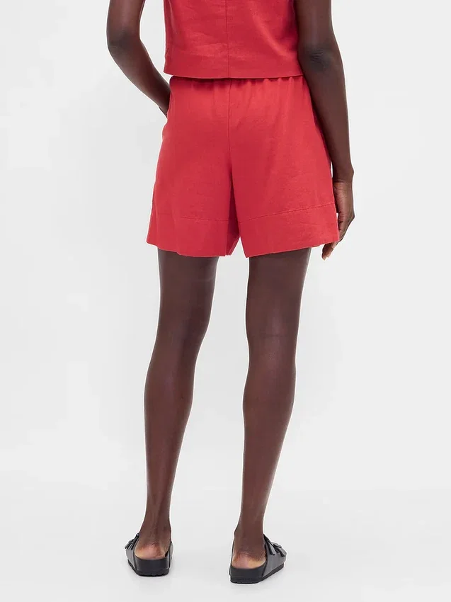 6" Easy-Shorts aus Leinenmischung