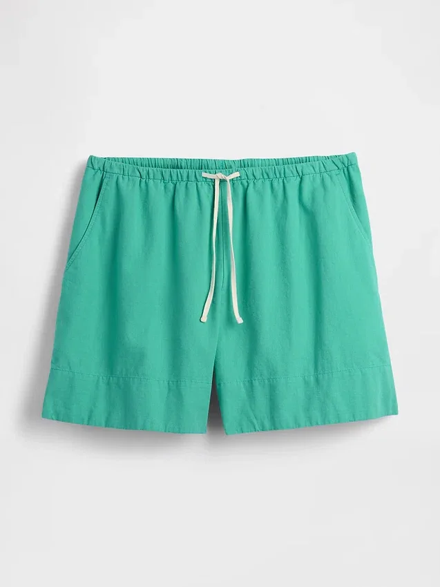 6" Easy-Shorts aus Leinenmischung