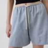 6" Easy-Shorts aus Leinenmischung