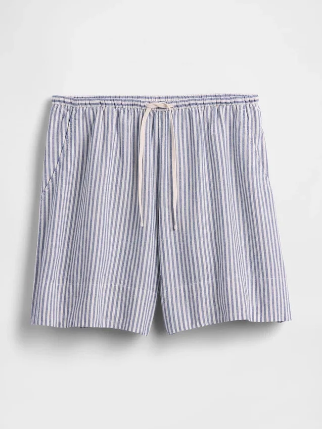 6" Easy-Shorts aus Leinenmischung