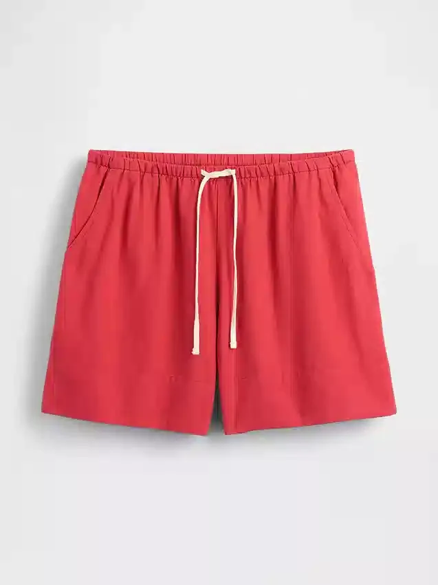 6" Easy-Shorts aus Leinenmischung