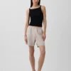 6" Easy-Shorts aus Leinenmischung
