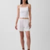 6" Easy-Shorts aus Leinenmischung