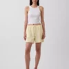 6" Easy-Shorts aus Leinenmischung