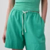 6" Easy-Shorts aus Leinenmischung