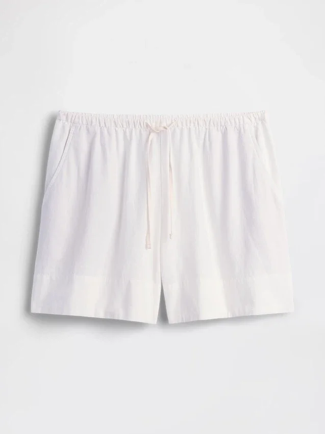 6" Easy-Shorts aus Leinenmischung