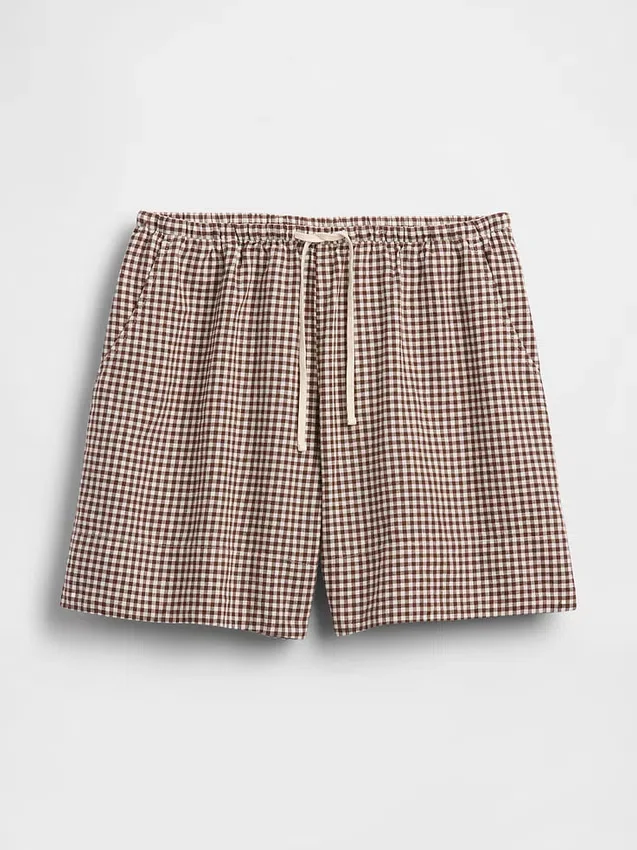 6" Easy-Shorts aus Leinenmischung