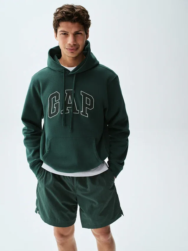 Vintagesoft-Hoodie mit Arch Logo für Erwachsene