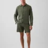 7,5" Shorts aus Leinen-Baumwoll-Mischung