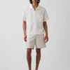 7,5" Shorts aus Leinen-Baumwoll-Mischung
