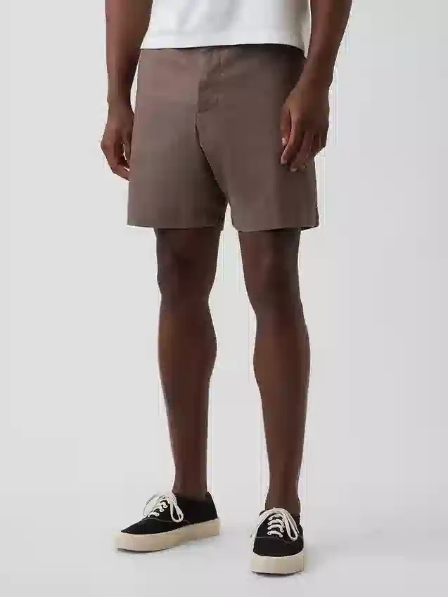 7,5" Shorts aus Leinen-Baumwoll-Mischung