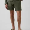 7,5" Shorts aus Leinen-Baumwoll-Mischung