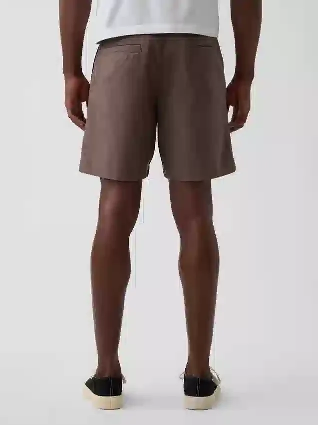7,5" Shorts aus Leinen-Baumwoll-Mischung