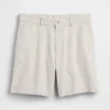 7,5" Shorts aus Leinen-Baumwoll-Mischung