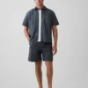 7" Poplin-Shorts in lockerer Passform