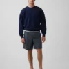 7" Poplin-Shorts in lockerer Passform