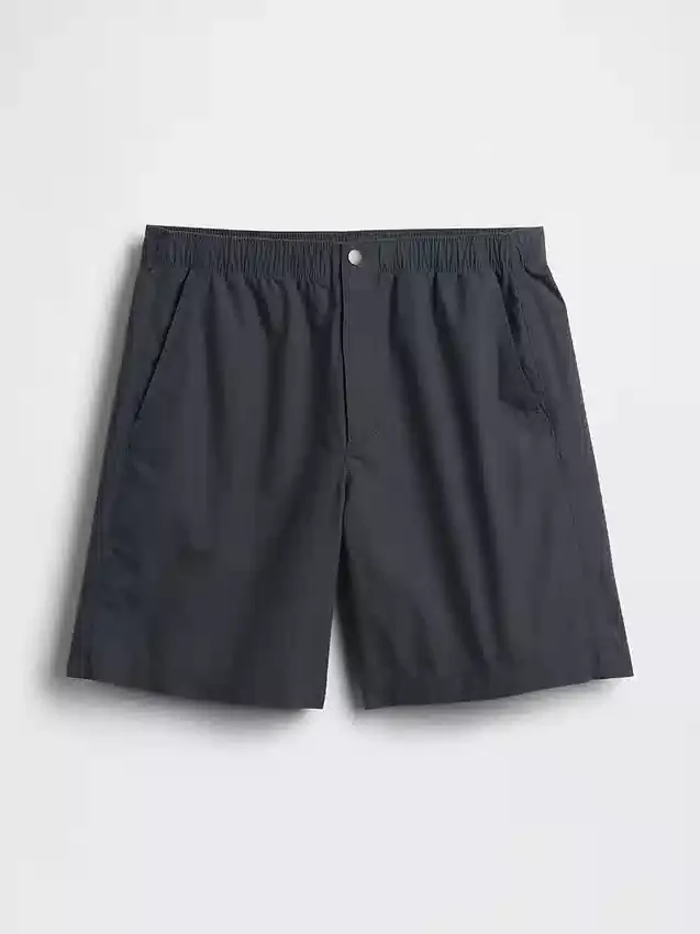 7" Poplin-Shorts in lockerer Passform