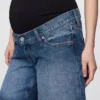 7" Shorts für Umstandsmode aus Denim mit durchgehendem Einsatz