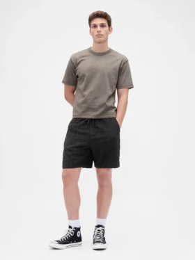 7" strukturierte Easy-Shorts