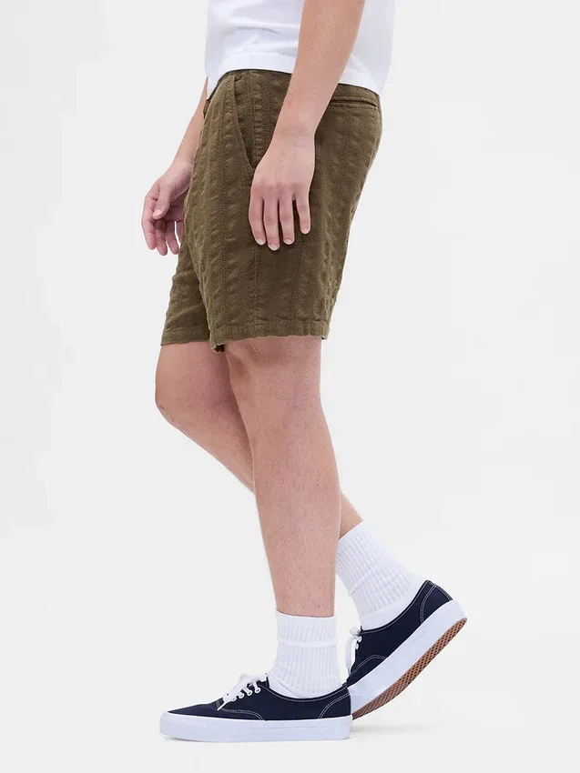 7" strukturierte Easy-Shorts