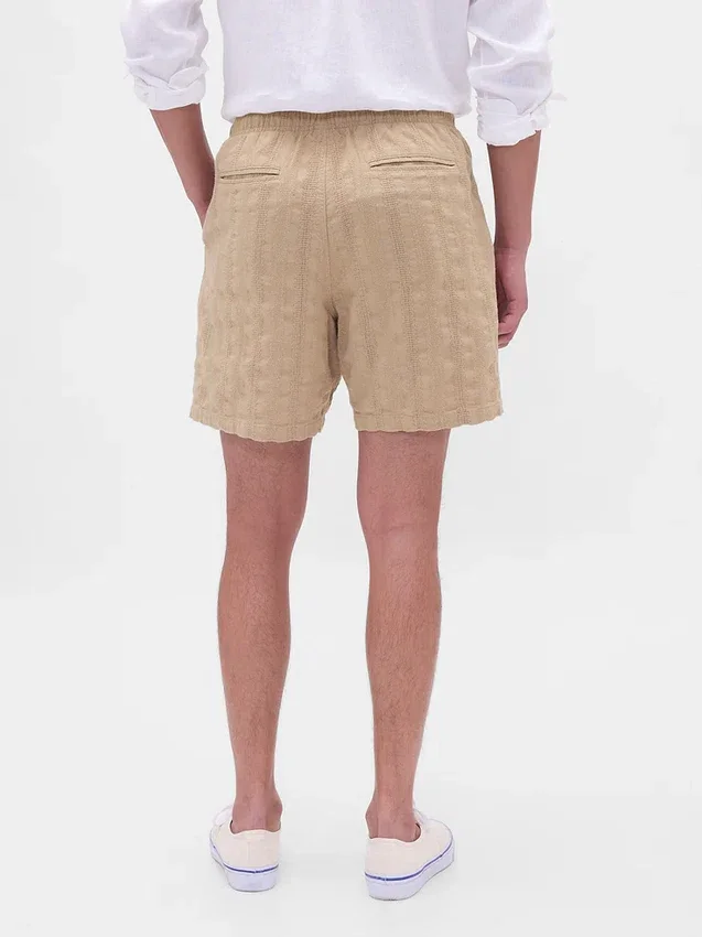 7" strukturierte Easy-Shorts