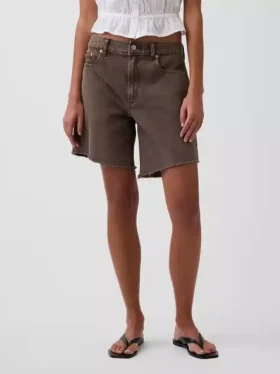 8″ Bermuda-Shorts aus Denim mit mittlerer Leibhöhe und lockerer Passform