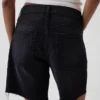 8" Bermuda-Shorts aus Denim mit mittlerer Leibhöhe und lockerer Passform