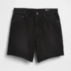 8" Bermuda-Shorts aus Denim mit mittlerer Leibhöhe und lockerer Passform
