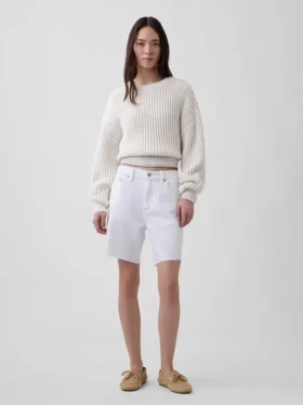 8" Bermuda-Shorts mit mittlerer Leibhöhe, ultrweiche, lockere Passform