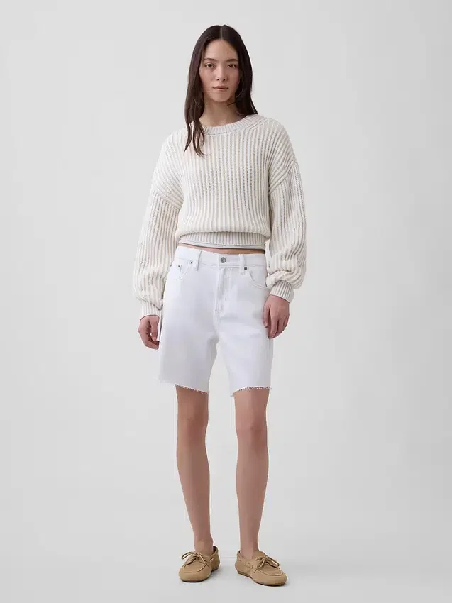 8" Bermuda-Shorts mit mittlerer Leibhöhe, ultrweiche, lockere Passform