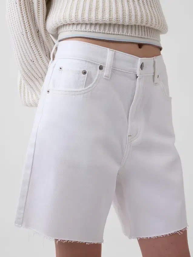 8" Bermuda-Shorts mit mittlerer Leibhöhe, ultrweiche, lockere Passform